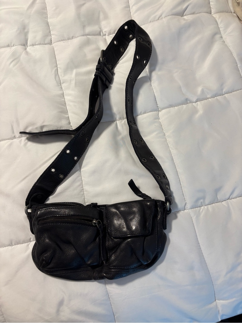 Free People Wade sling leather shoulder bag